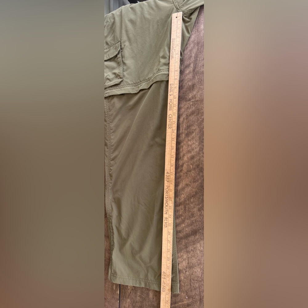 Boy Scouts Pants Med 34x33-measured Green Cargo Convertible Uniform Pant Utility - Picture 8 of 13